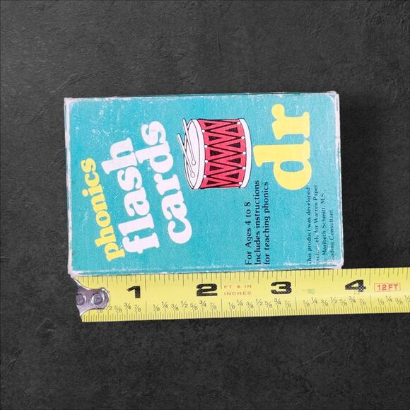 Vintage 1970s Warren Phonics Flash Cards Teaching Aid Ephemera Complete Set - Picture 9 of 9